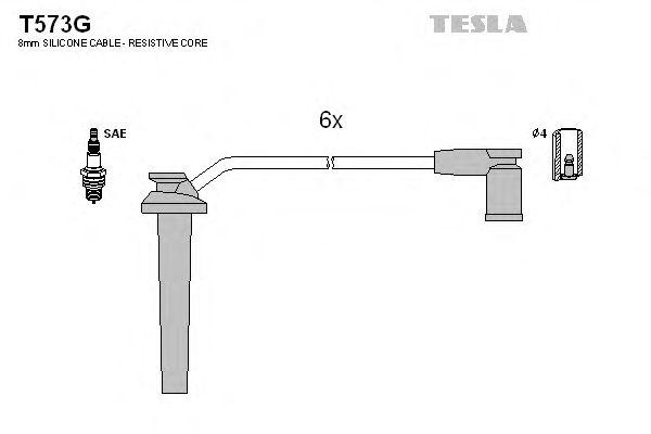 Провода высоковольтные TESLA, T573G