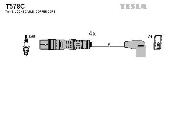 Провода высоковольтные TESLA, T578C