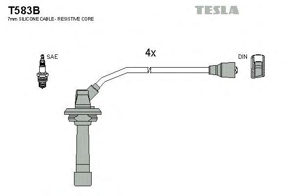 Комплект проводов TESLA, T583B