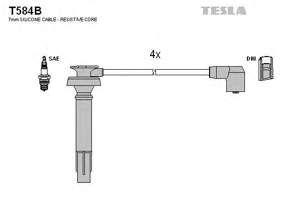 Провода высоковольтные TESLA, T584B