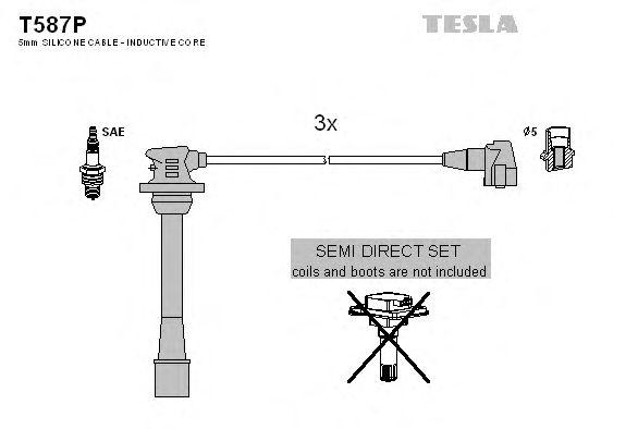 Провода высоковольтные TESLA, T587P