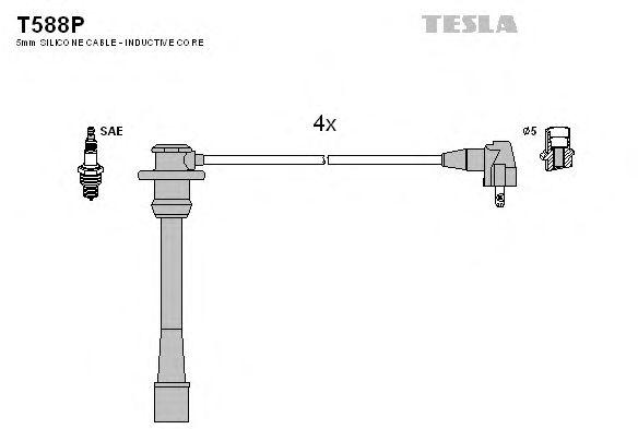 Провода высоковольтные TESLA, T588P