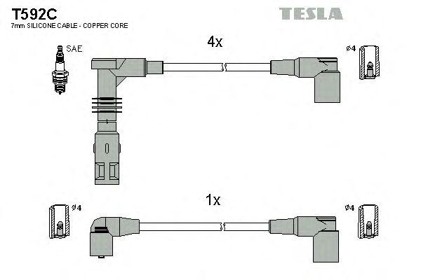 Провода высоковольтные TESLA, T592C