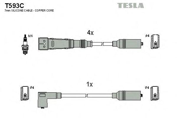 Провода высоковольтные TESLA, T593C