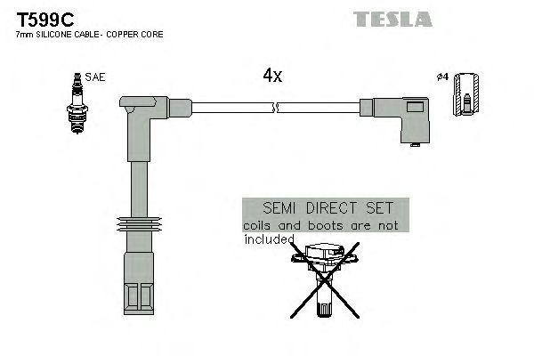 Провода высоковольтные TESLA, T599C