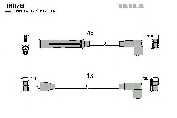 Комплект проводов TESLA, T602B