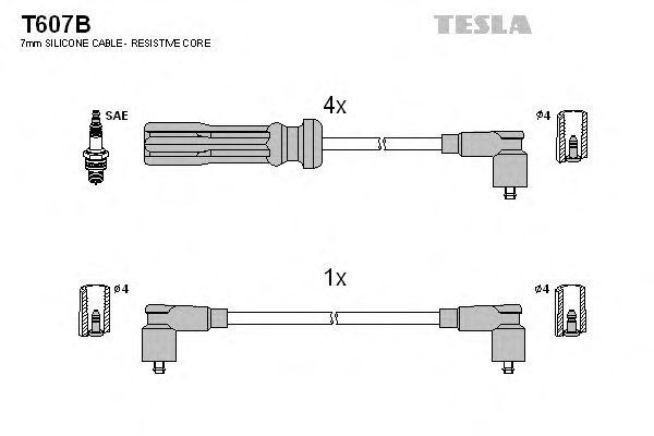 Комплект проводов TESLA, T607B