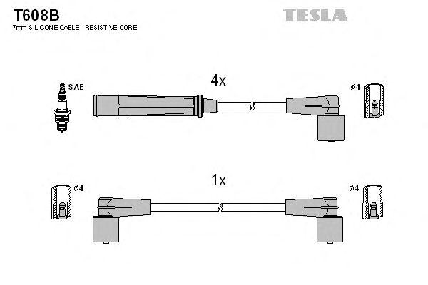 Провода высоковольтные TESLA, T608B