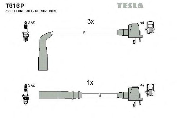 Провода высоковольтные TESLA, T616P