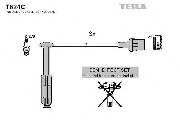 Провода высоковольтные TESLA, T624C