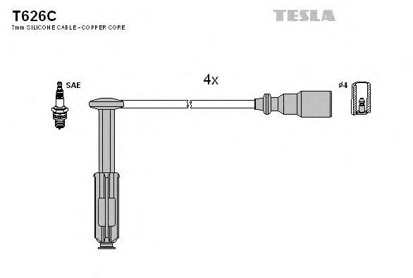 Провода высоковольтные TESLA, T626C