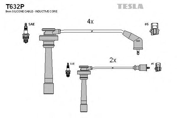 Провода высоковольтные TESLA, T632P
