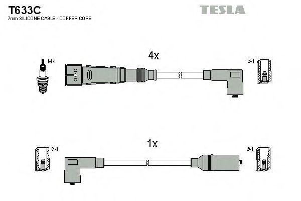 Комплект проводов TESLA, T633C