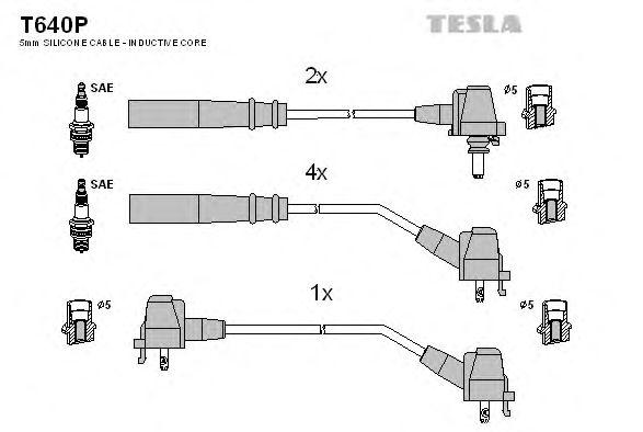 Провода высоковольтные TESLA, T640P