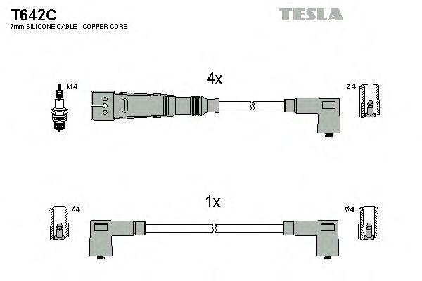 Провода высоковольтные TESLA, T642C