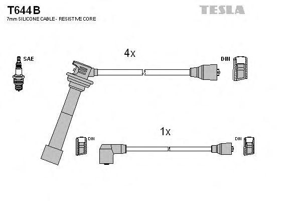 Провода высоковольтные TESLA, T644B