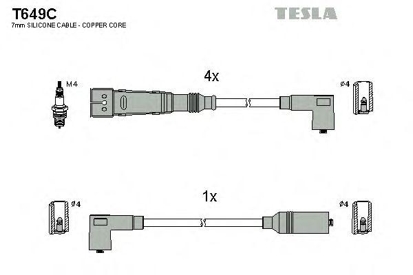 Комплект проводов TESLA, T649C