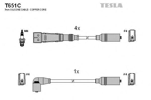 Комплект проводов TESLA, T651C