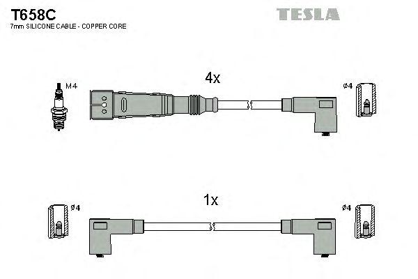 Провода высоковольтные TESLA, T658C
