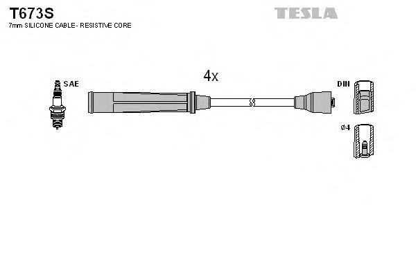Провода высоковольтные TESLA, T673S