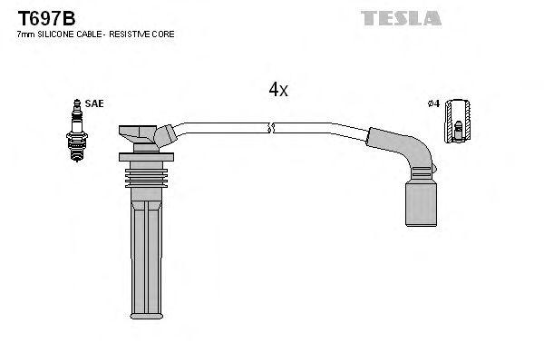 Провода высоковольтные TESLA, T697B