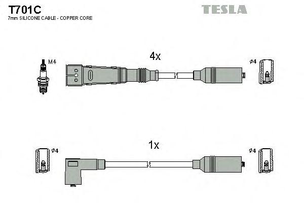 Комплект проводов TESLA, T701C
