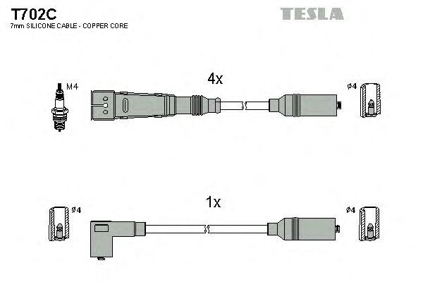Комплект проводов TESLA, T702C