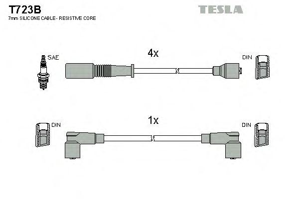 Провода высоковольтные TESLA, T723B