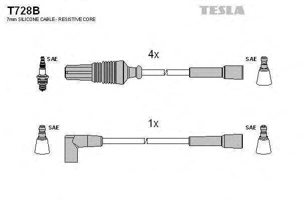 Комплект проводов TESLA, T728B