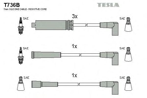 Комплект проводов TESLA, T736B