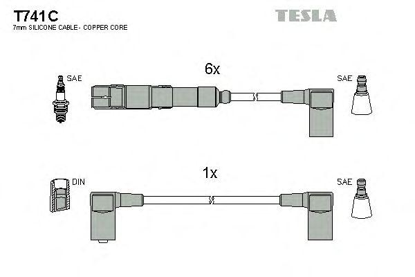 Комплект проводов TESLA, T741C