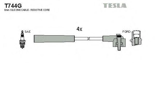 Комплект проводов TESLA, T744G
