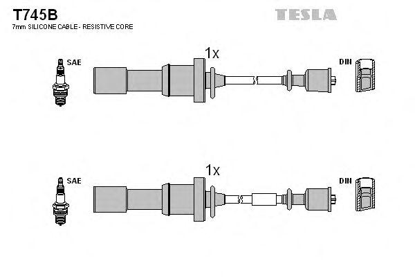 Провода высоковольтные TESLA, T745B
