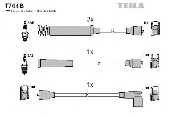 Комплект проводов TESLA, T764B
