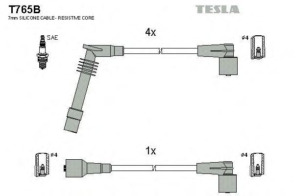 Провода высоковольтные TESLA, T765B
