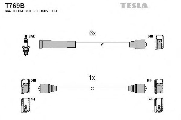 Провода высоковольтные TESLA, T769B