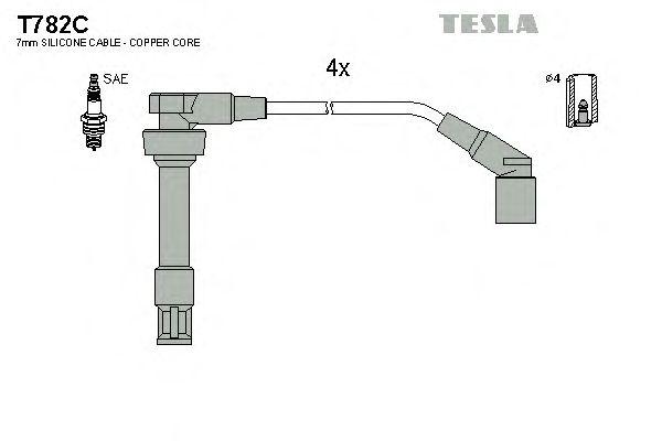 Провода высоковольтные TESLA, T782C