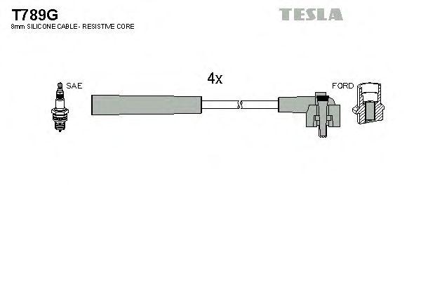 Провода высоковольтные TESLA, T789G