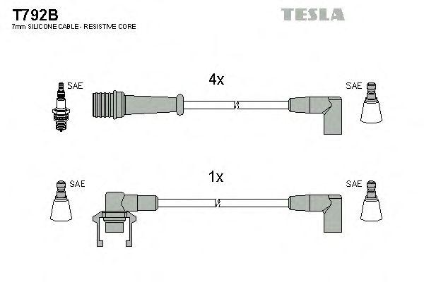 Провода высоковольтные TESLA, T792B