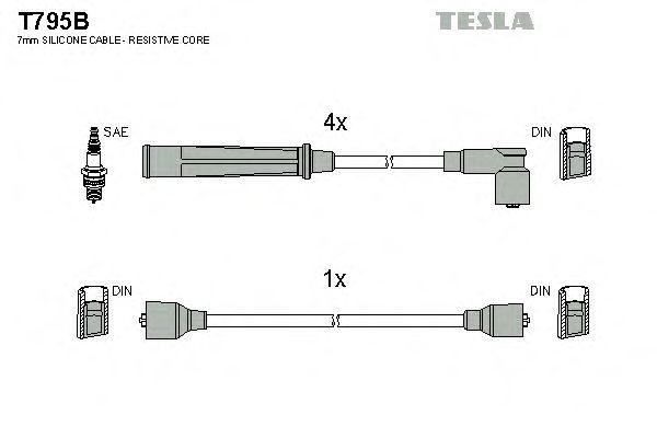 Комплект проводов TESLA, T795B