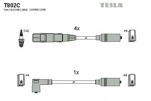 Провода высоковольтные TESLA, T802C