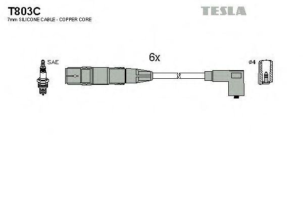 Провода высоковольтные TESLA, T803C