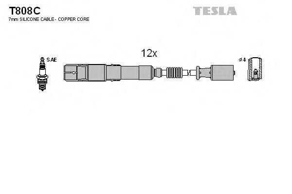 Провода высоковольтные TESLA, T808C