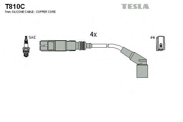 Провода высоковольтные TESLA, T810C