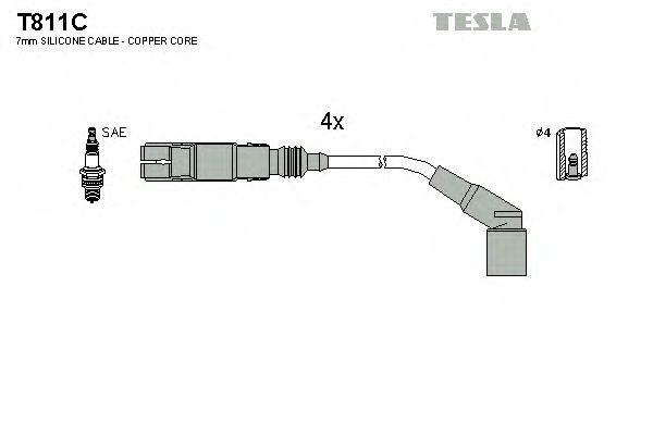 Комплект проводов TESLA, T811C
