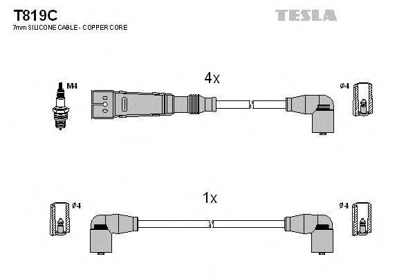 Провода высоковольтные TESLA, T819C