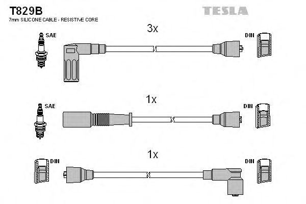 Провода высоковольтные TESLA, T829B