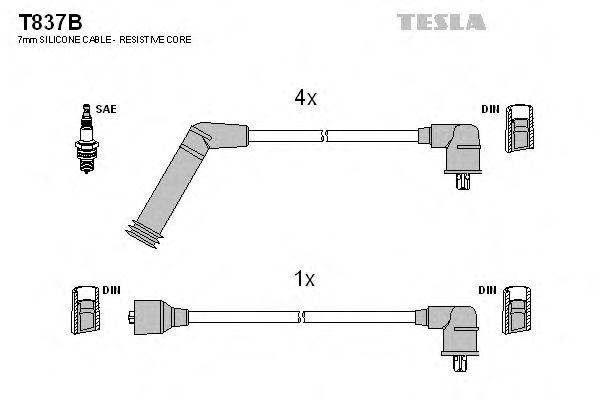 Комплект проводов TESLA, T837B