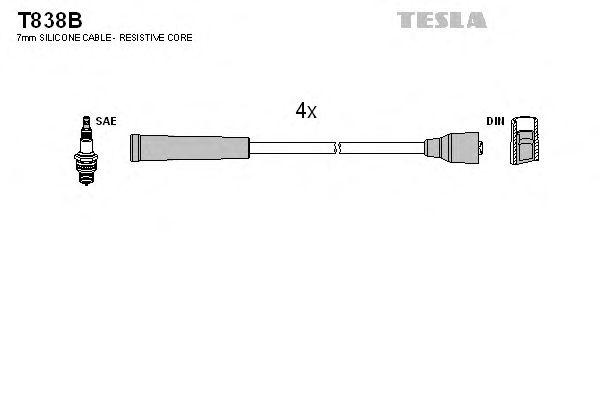 Провода высоковольтные TESLA, T838B