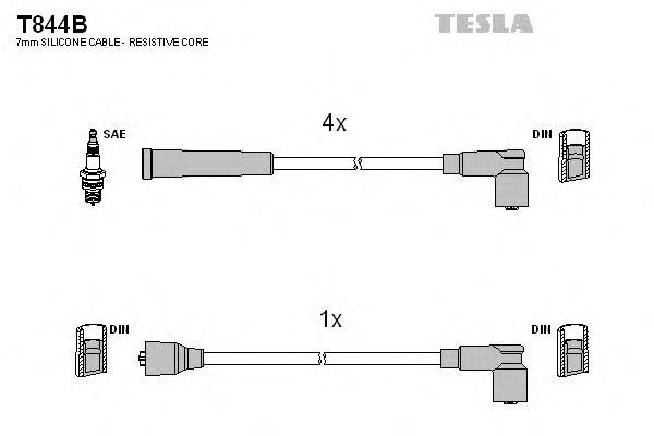 Комплект проводов TESLA, T844B